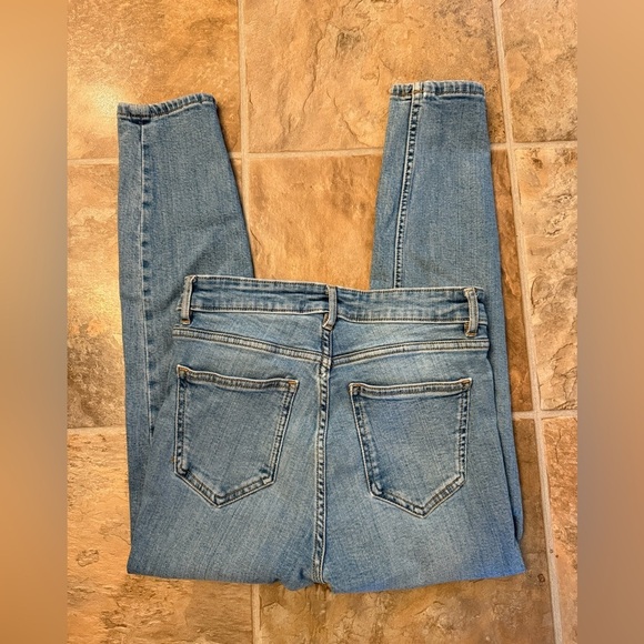 Zara Blue Skinny Jeans Stretch Denim - Picture 2 of 3